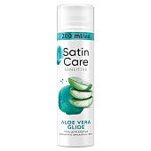 Гель для бритья SATIN CARE для женщин для чувствительной кожи Aloe Vera 200мл Гель для бритья SATIN CARE для женщин для чувствительной кожи Aloe Vera 200мл