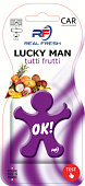  Ароматизатор подвесной REAL FRESH LUCKY MAN (Tutti Frutti/Тутти Фрутти) 