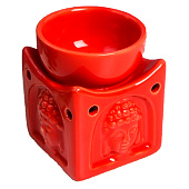  Аромалампа для эфирных масел «Голова Будды на кубе», керамика, 8.4?6.8?6.8 см, МИКС 5465302 