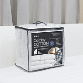 Одеяло 205х140 стеганое двухстороннее Comby Cotton Белый Одеяло 205х140 стеганое двухстороннее Comby Cotton Белый