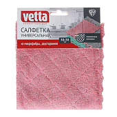  Салфетка VETTA из микрофибры универсальная, двусторон., мягкая, 30х30см, 330г/кв.м. 448-275 