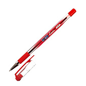  Ручка шариковая Linc Glycer красная 0,7 мм, резинновый грипп, 1300RF/red 