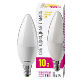  Лампа LED 10Вт Е14, свеча, 2700К теплый ОНЛАЙТ 