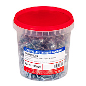  Саморезы металл-металл с прессшайбой ШСММ со сверлом 4,2х19мм, 1000шт, цинк 