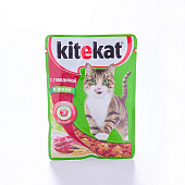  Влажный корм Китекат говядина в желе 85г 