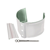 Кронштейн трубы на кирпич 125/90 Optima, Белый Ral:9003 Кронштейн трубы на кирпич 125/90 Optima, Белый Ral:9003