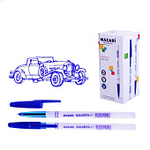  Ручка шар. MAZARI GALANTA синяя 0,7мм, на масляной основе,корпус пластиковый цветной (50/1000/2000) /M-5900-70/ 