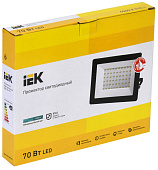  Прожектор светодиодный СДО 06-70 IP65 4000К черный IEK 