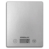 Весы кухонные ERGOLUX ELX-SK02-С03 серые металлик до 5кг