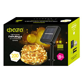  Садовая гирлянда-нить 200LED желтый теплый SLR-G03-200Y /ФАZA 