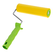  Валик прижимной резиновый с ручкой, 180 мм, D ручки - 6 мм// Сибртех 