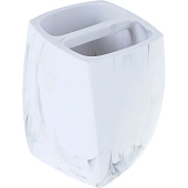  Стакан для зубных щеток Мрамор полирезина 106496 Zenfort 