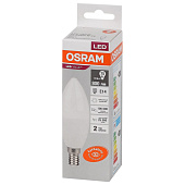 Лампа LED 10Вт Е14, свеча, 4000К нейтр. бел. OSRAM