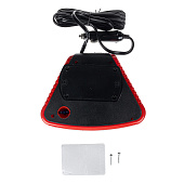 Тепловентилятор 12V SKYWAY в прикуриватель с фонарем черно-красный Тепловентилятор 12V SKYWAY в прикуриватель с фонарем черно-красный