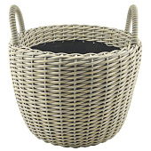 Кашпо искусственный ротанг 'Verda Line' 20,0 л d=300 мм h=300/385 мм С0486 Кашпо искусственный ротанг 'Verda Line' 20,0 л d=300 мм h=300/385 мм С0486