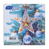 Салфетки бумажные Pero Deluxe 3-х сл 33х33 НГ Кремлевская звезда 20шт Арт.2845 Салфетки бумажные Pero Deluxe 3-х сл 33х33 НГ Кремлевская звезда 20шт Арт.2845