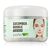 Маска для лица Sadoer Cucumber Bubble с огурцом и семенами бусенника 100гр Маска для лица Sadoer Cucumber Bubble с огурцом и семенами бусенника 100гр
