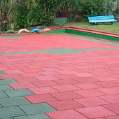  Плитка из резиновой крошки 500х500х16мм Терракот 