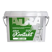 Адгезионный грунт с мелким наполнителем под декоративные материалы "AURA Dekor Kontakt 500" 3,5кг Адгезионный грунт с мелким наполнителем под декоративные материалы "AURA Dekor Kontakt 500" 3,5кг