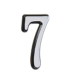 Номер дверной "7" (хром) пластик АЛЛЮР