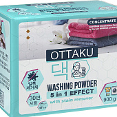 Стиральный порошок универсальный OTTAKU 5in1 EFFECT Концентрират с пятновыводителем, 900г Стиральный порошок универсальный OTTAKU 5in1 EFFECT Концентрират с пятновыводителем, 900г