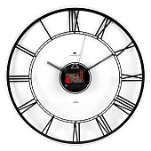  Часы настенные прозрачные d-39 см, открытая стрелка "Римские цифры" 4041-001B 