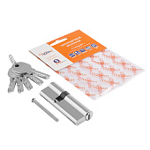  Цилиндр ключ/ключ МЦ-90 (55-35) ЛПУ-90 (хром) перф.кл. Нора-М 