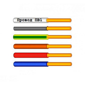 Провод ПуВ-1 1.0 /Россия