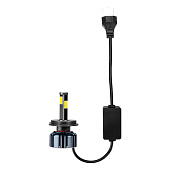  Автолампа диод H4 P43t 12/24V  25W 2500Лм SKYWAY вентилятор+драйвер ПРОТОН А4 6000К Белая коробка комп.2шт 