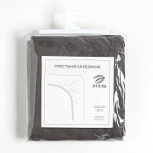 Простыня на резинке 180х200 Этель цв.серый, бязь, 9046016 Простыня на резинке 180х200 Этель цв.серый, бязь, 9046016
