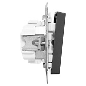 Выключатель встраиваемый 3 клавиши, цвет черный, EKF Эпика Выключатель встраиваемый 3 клавиши, цвет черный, EKF Эпика