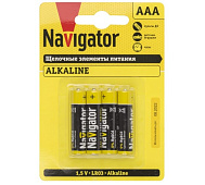  Батарейка  ААА/LR03 (4шт) Navigator 61462 
