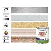  Краска моющаяся Finncolor OASIS HALL &amp; OFFICE 4 База A 0,9л. 