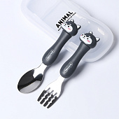 Набор детских столовых приборов в футляре «Щенята», 10105352 Набор детских столовых приборов в футляре «Щенята», 10105352