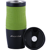 Термокружка 380мл из нержавеющей стали с TPR-вставкой и ремешком 2069A Термокружка 380мл из нержавеющей стали с TPR-вставкой и ремешком 2069A