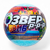 Детский бурлящий шар Звер бомб ежевика (с игрушкой) 130г