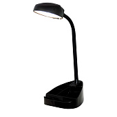 Светильник настольный LED 6,5Вт С16-035 органайзер гибкая стойка черный Веста /Трансвит
