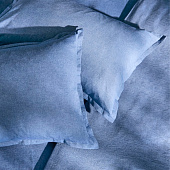  Наволочка SL Home "Деним" 50х70+2 см, цв.синий, 100% жатый хлопок 10245433 