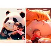 Блокнот А7, Проф-пресс, 48 листов, на склейке, картонная обложка, Большие пушистики, Б48-4707 Блокнот А7, Проф-пресс, 48 листов, на склейке, картонная обложка, Большие пушистики, Б48-4707