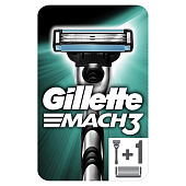 Станок для бритья GILLETTE Mach3 +2кас Станок для бритья GILLETTE Mach3 +2кас