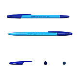 Ручка шариковая ErichKrause R-301 Neon Stick синяя 0,7мм, стержень 140мм 53342