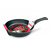 Сковорода 22см "Каменная", Черный гранит, НЕВА 18122