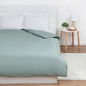 Пододеяльник 200х215 Этель цв.серо-зеленый, 100% хлопок, бязь, 9046099 Пододеяльник 200х215 Этель цв.серо-зеленый, 100% хлопок, бязь, 9046099