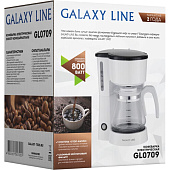  Кофеварка GALAXY LINE GL 0709 белая 800Вт, 750мл 