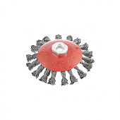 Щетка "тарелка" для УШМ 115 мм, М14 круч. пров. 0.5 мм Matrix Щетка "тарелка" для УШМ 115 мм, М14 круч. пров. 0.5 мм Matrix