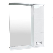  Зеркало-шкаф Лайт 60 правый белый 1566(01) ZM 