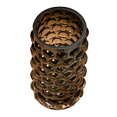  Ваза «Валери», 23х11 см, стекло, серая, 10872825 