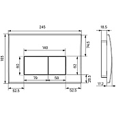 Инсталляция для подвесного унитаза 2в1 c белой прямоугольной клавишей Optima Home OPH0000i32K Iddis Инсталляция для подвесного унитаза 2в1 c белой прямоугольной клавишей Optima Home OPH0000i32K Iddis