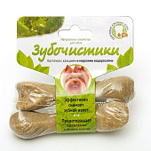 Лакомство для мелких пород собак Деревенские Зубочистки 2х18г водоросли