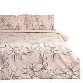 Комплект постельного белья 1,5 спальный "Этель" Graphic flowers, наволочки 50х70 см, 2 шт, мако-сатин, 935544 Комплект постельного белья 1,5 спальный "Этель" Graphic flowers, наволочки 50х70 см, 2 шт, мако-сатин, 935544